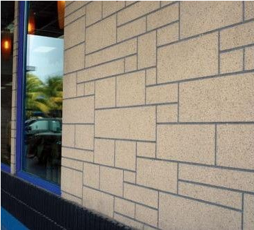  真石漆采用水性乳液，無毒環保